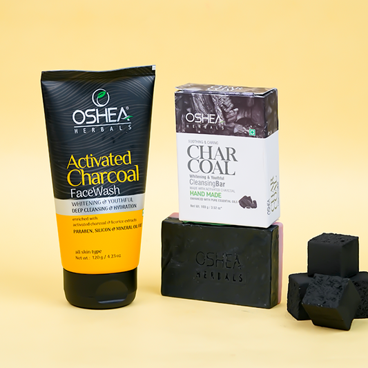 Activated Charcoal Face Wash Charcoal Cleansing Bar Combo Oshea Herbals