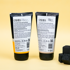 Activated Charcoal Face Scrub+ Activated Charcoal Face Wash Combo - Oshea Herbals