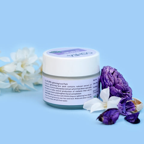 Back Glopure Lightening Facepack_JAR_Oshea Herbals