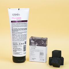  Back Phytowash Silk Touch Luxury Body wash Charcoal Bar Combo Oshea Herbals