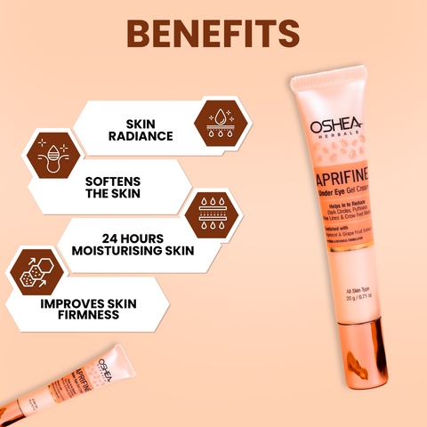 Benefits Aprifine Apricot Cream for Under Eye Dark Circle Oshea Herbals