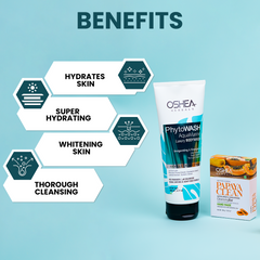 Aqua Marine Body wash + Papaya Bar Combo - Oshea Herbals