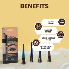 Mesmeric Eye Defining Kajal + Mesmeric Liquid Eyeliner (Black) Combo