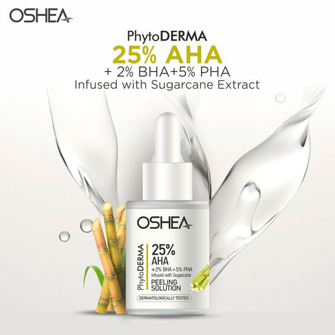 25% AHA + 2% BHA + 5% PHA infused with sugarcane  Peeling Solution