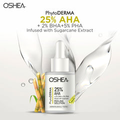 25% AHA + 2% BHA + 5% PHA infused with sugarcane  Peeling Solution