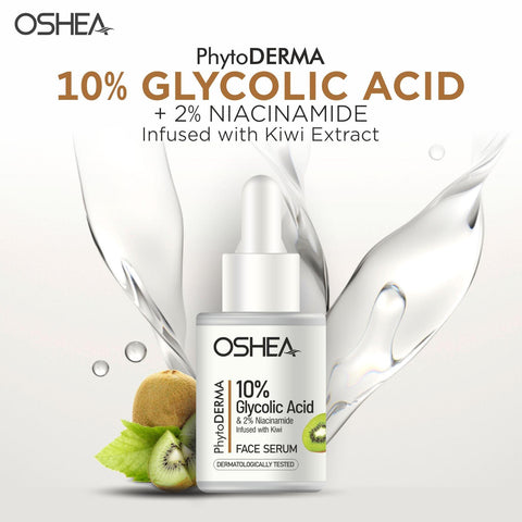 10% Glycolic Acid + 2% Niacinamide infused with Kiwi Face Serum