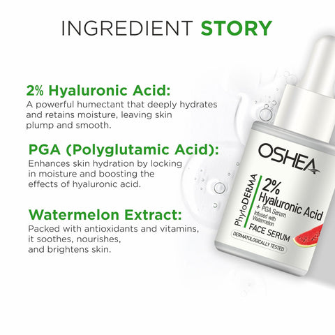 2% Hyaluronic Acid + PGA Serum Infused with Watermelon Face Serum