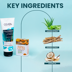 Aqua Marine Body wash + Papaya Bar Combo - Oshea Herbals