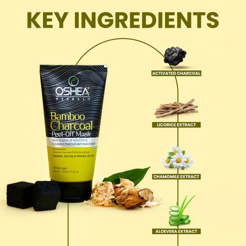 Key ingredients Bamboo Charcoal Peel Off Mask Oshea Herbals