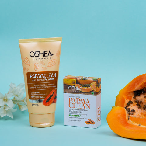 Papayaclean Anti Blemish Face Wash + Papaya Cleansing Bar Combo