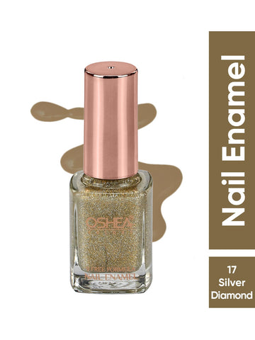 Nail Enamel 17 Silver Diamond