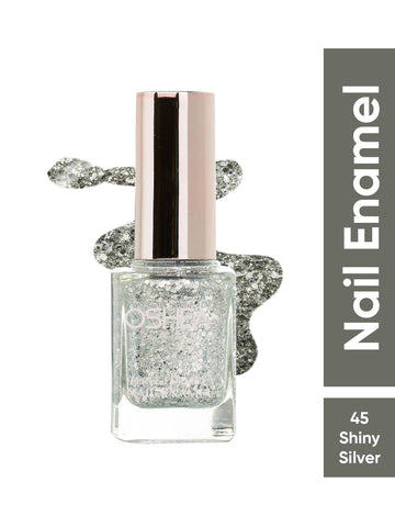 Nail Enamel 45 Shiny Silver