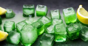 Cucumber And Lemon Ice Cubes